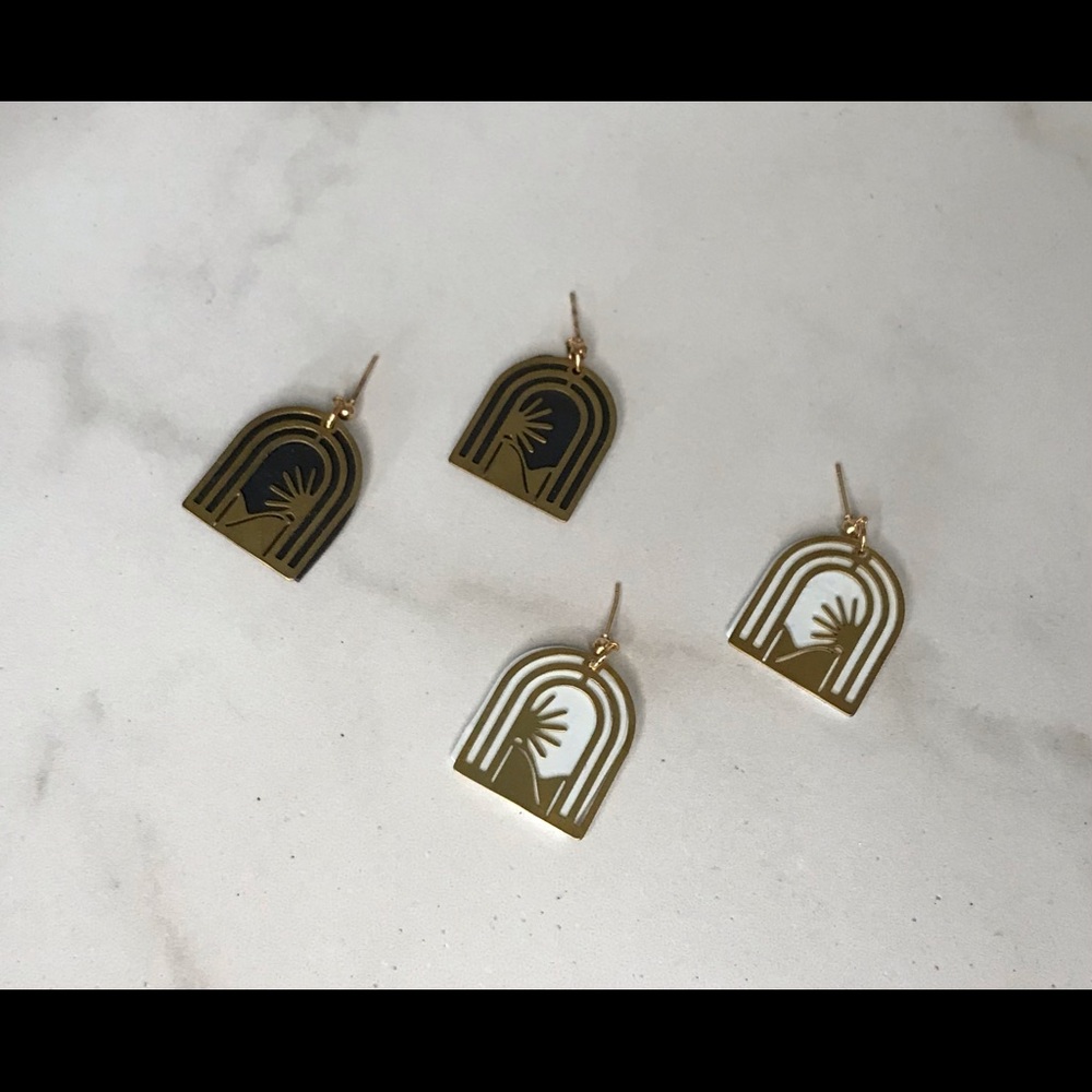 Polymer clay earring